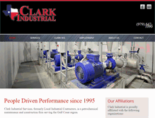 Tablet Screenshot of clarkindustrial.com
